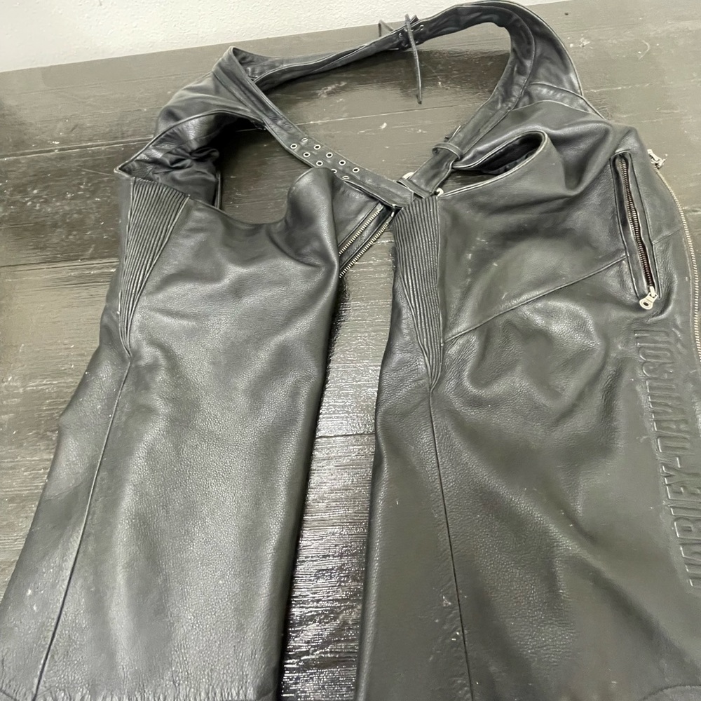 Men’s Harley Davidson leather chops